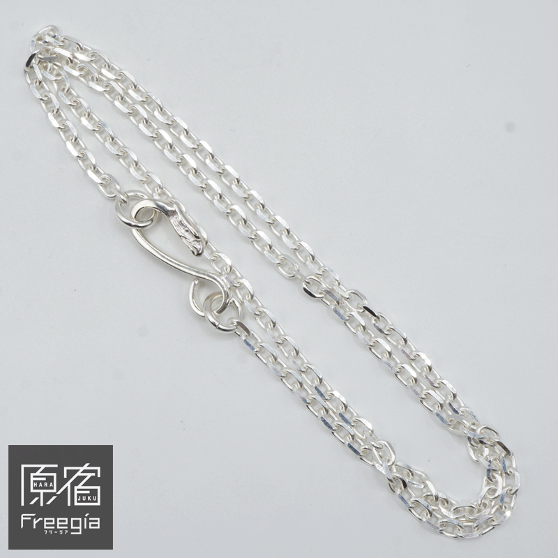 ゴローズ goro's 原宿フリージア 細角イーグルフックシルバーチェーン 【50cm】 【原宿・竹明治通りFRE..