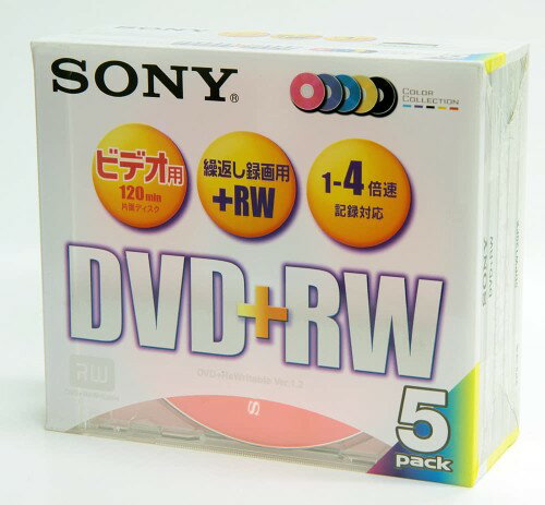 SONY 5DPW120FX 録画用DVD+RWメディア