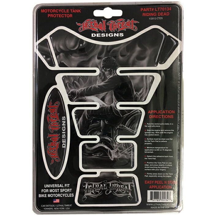 Rakuten - ゆうパケット対応2枚迄 RIDEZ リーサルスレット タンクパッド RIDING DEAD LT70134
