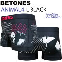 ゆうパケット対応2枚迄 BETONES ビトーンズ ANIMAL4 D004 L-BLAC PANDA フリーサイズ ボクサーパンツ アンダーウエア あす楽対応