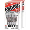 【ポイント2倍】E6000 ミニチューブ 強力 接着剤 0.18 fl oz (5.3 ml) 4本入 6個パック