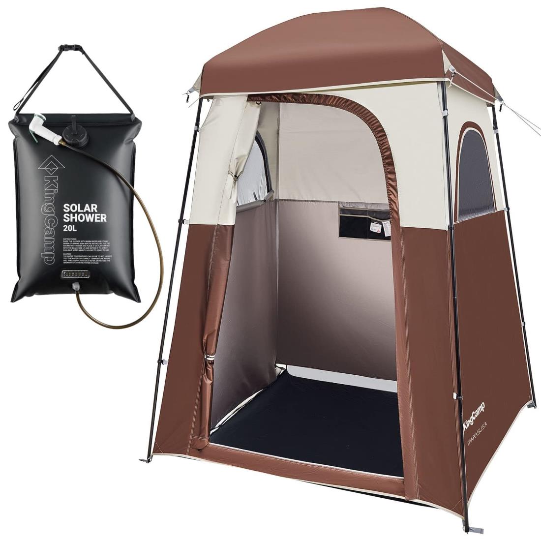 KingCamp 着替えテント 非常用トイレ テント 簡易シャワールーム 簡易トイレ 更衣室 ビーチテント プラ..