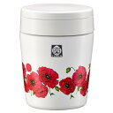 タイガー魔法瓶(TIGER) 真空断熱フードジャー 300ml WEB限定 100周年記念モデル 復刻 レトロ柄 ポピー MCL-T030WF