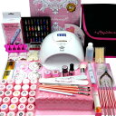 NailRecipe ジェルネイル スターターキット 全324点 カラー30色&マシン 道具一式