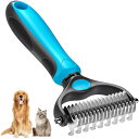 ARTMOONIN ペットグルーミングブラシ、犬 ブラシ 猫 ブラシ犬と猫用の両面シェディングとデマットアンダーコートレーキコーム、マットともつれを取り除くため...