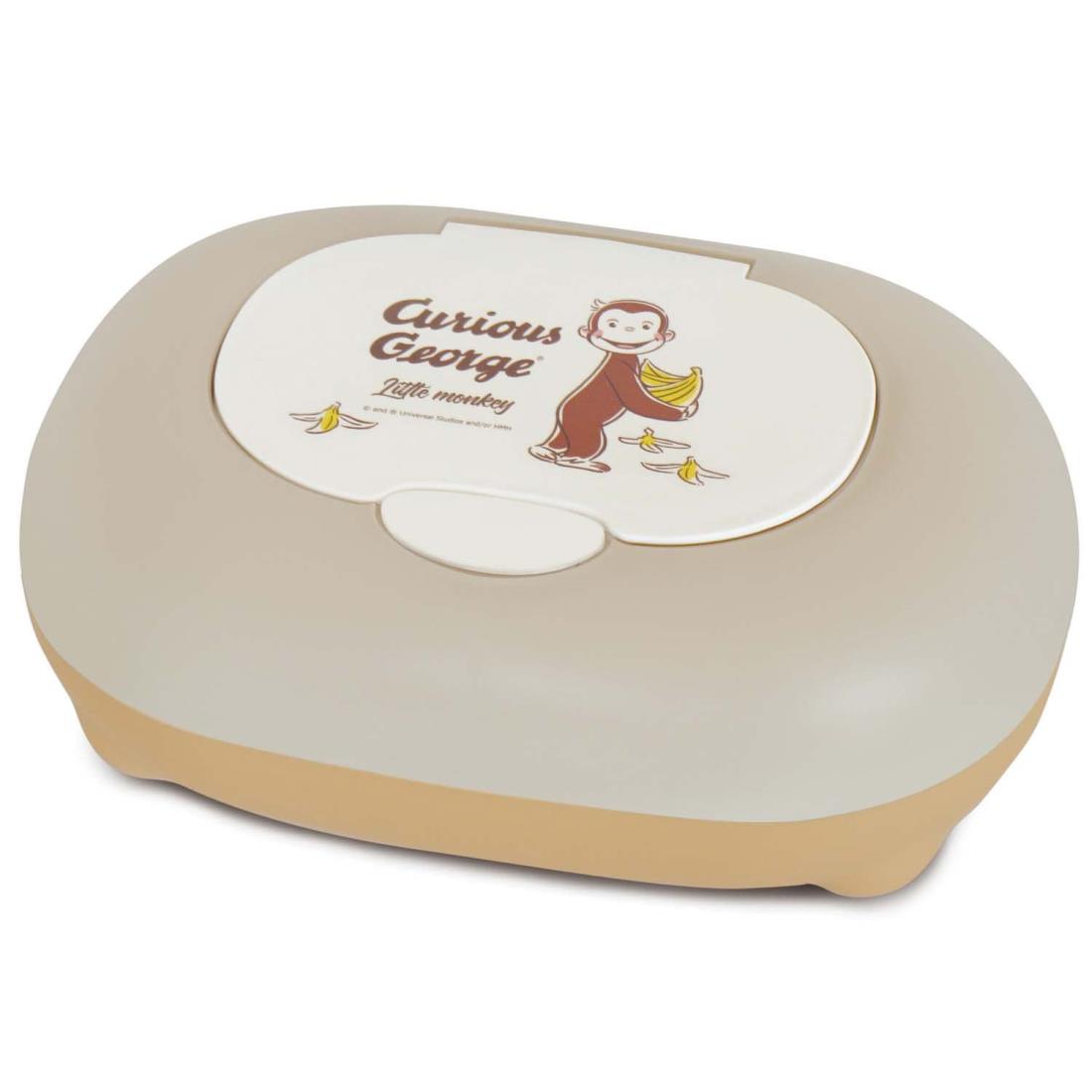 錦化成 おさるのジョージ ウェットティッシュケース ワンタッチ LBE×BE-bnn 幅19×奥行13×高さ7.5cm 日..