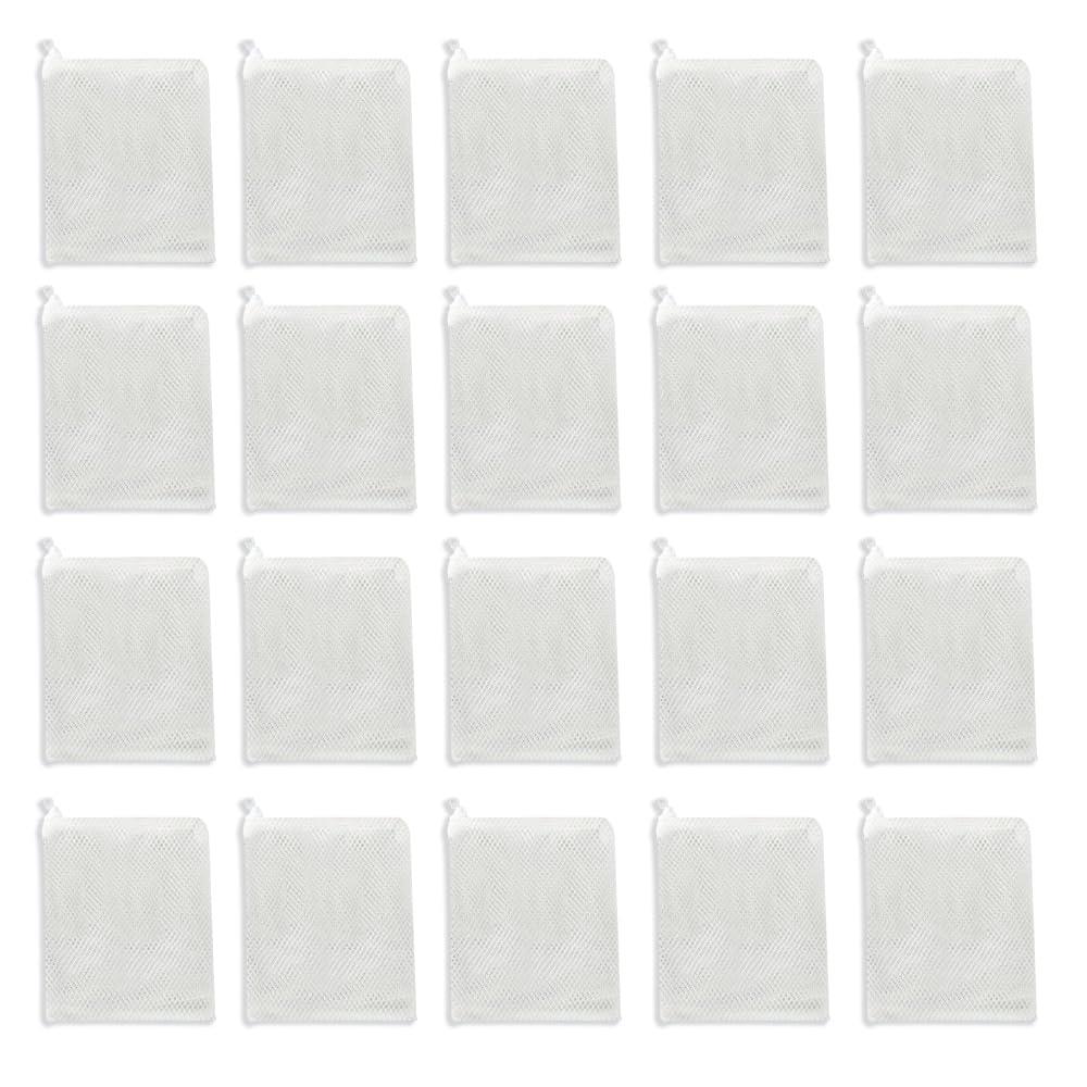 MYLCHBDJ メッシュ 袋 20枚セットメッシュ 袋 濾過ネット フィルターバッグ フィルターネット (15x20cm) 収納ネット穀物 収納ネット 水槽 ...