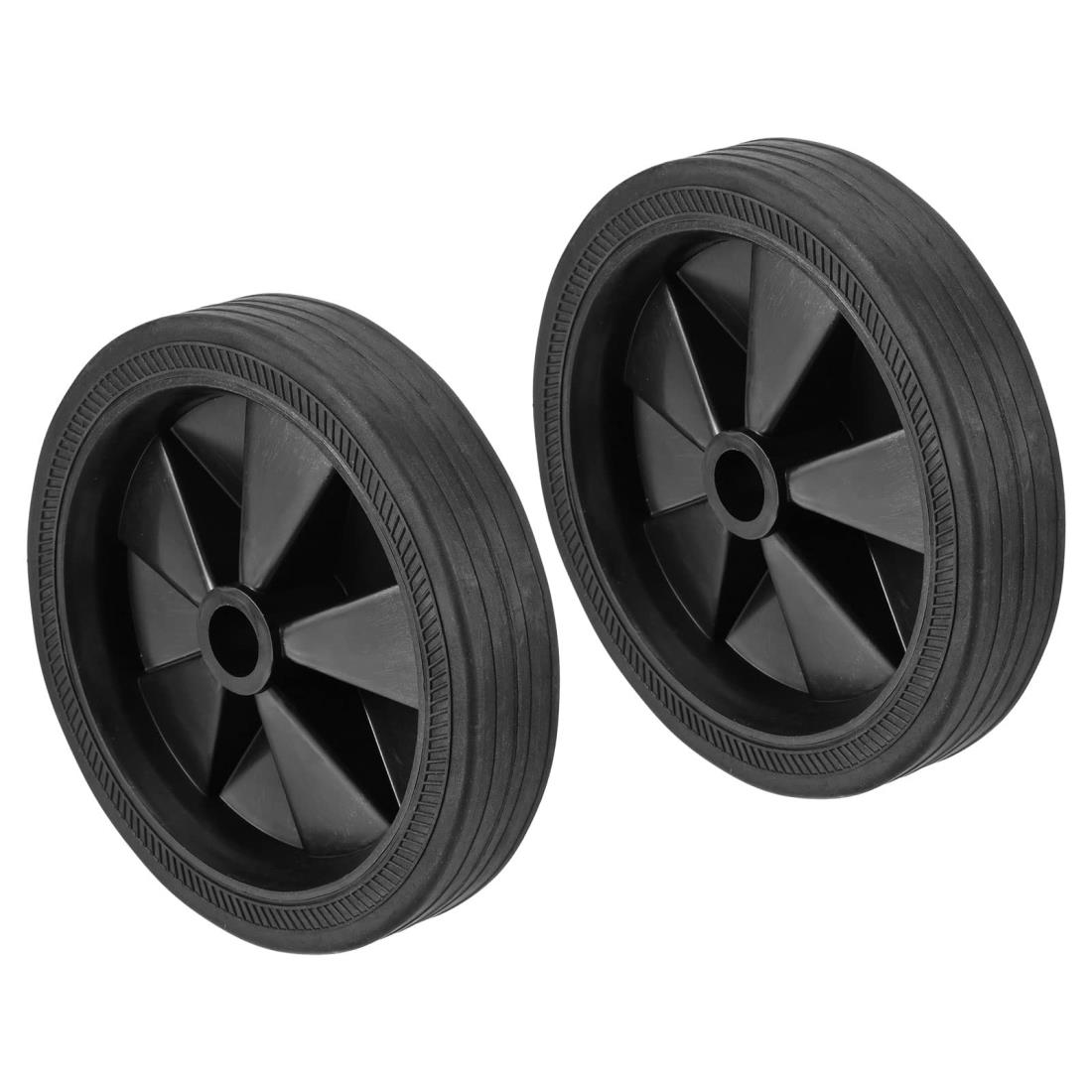 PATIKIL 147 mm エアコンプレッサーホイール 2個 ユニバーサル エアコンプレッサーホイール交換部品 16 mm直径穴付き 簡単な移動用