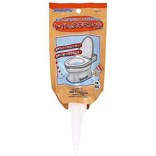 シャープ化学 SHARPIE トイレのスキマフィル MSP1-35 100ml クリア 貼ってはがせる 便器と床のスキマ埋め シリコン 汚れ防止用コーティング材 水に強い