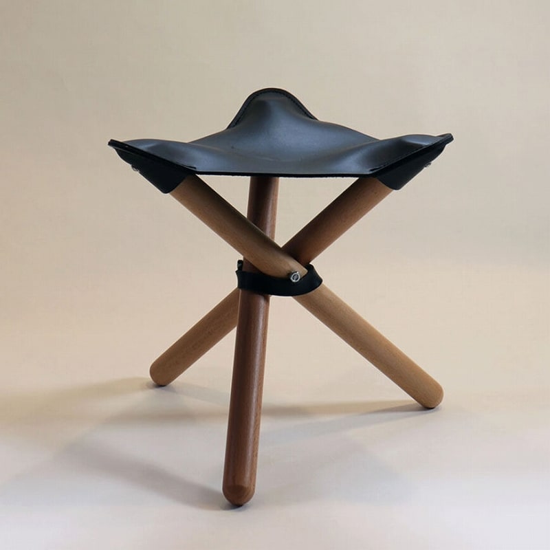 romo sansa chair 牛革折り畳み椅子【BLACK】