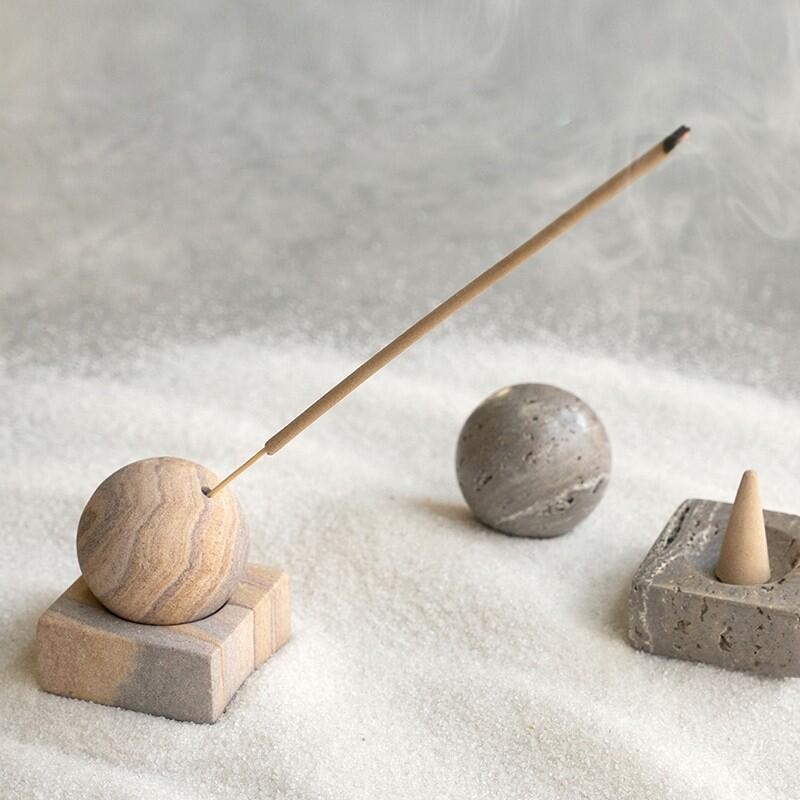 amabro (アマブロ) STONE INCENSE HOLDER (3Color) お香立て