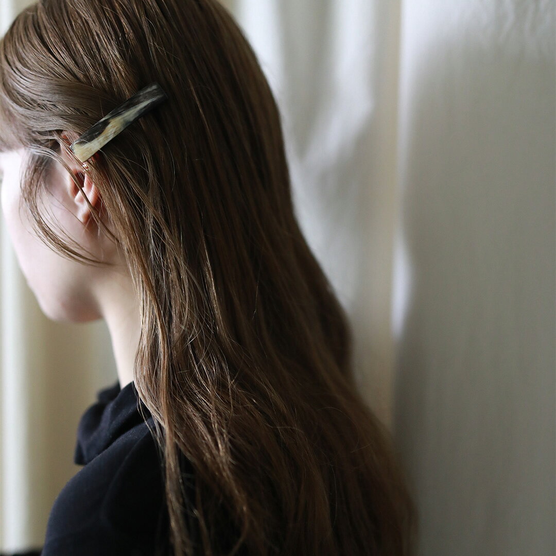 Kostkamm (コストカム) Water-Buffalo Horn Hair Clip B (ヘアクリップ) 9534