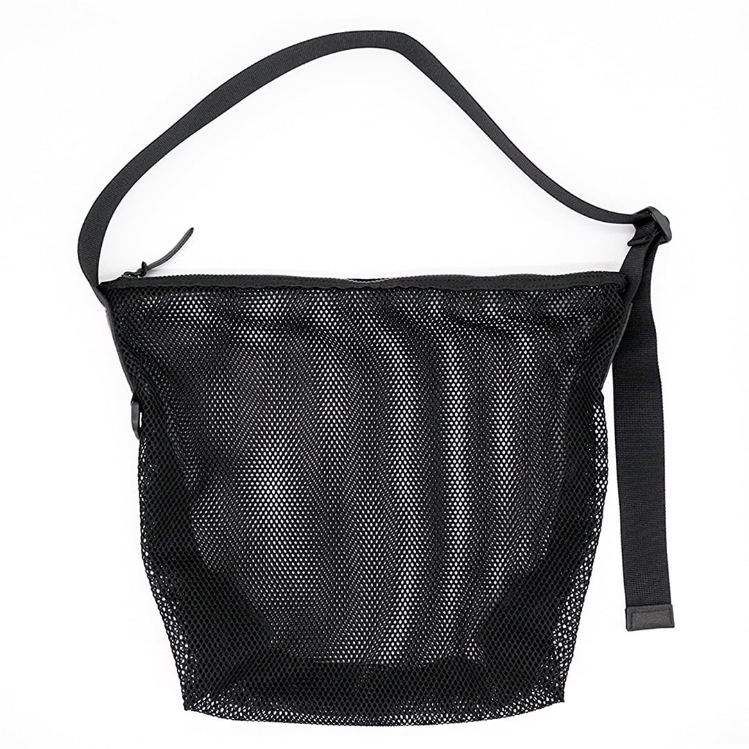 乐天商城 - Brick (ブリック) Mesh Zip Shoulder Bag [Black] ショルダーバッグ