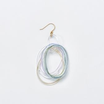 _cthruit シースルーイット rain earring (rainbow) ピアス ※片耳