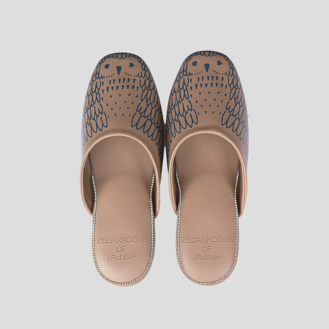 CLOAKROOMS of .Fuller PANTOUFLE スリッパ 【OWL フクロウ】 ウェハー