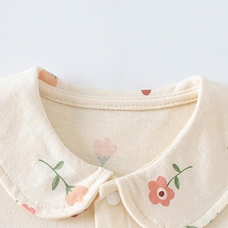 半袖 春 ベビー服 ロンパス 100 ベビー服 前開き 子供服 カバーオール 夏 ベビー 女の子 新生児 キッズ ナチュラル 花柄 かわいい おしゃれ ロンパース 花 59 66 73 80 90 ベビー服 あせも対策