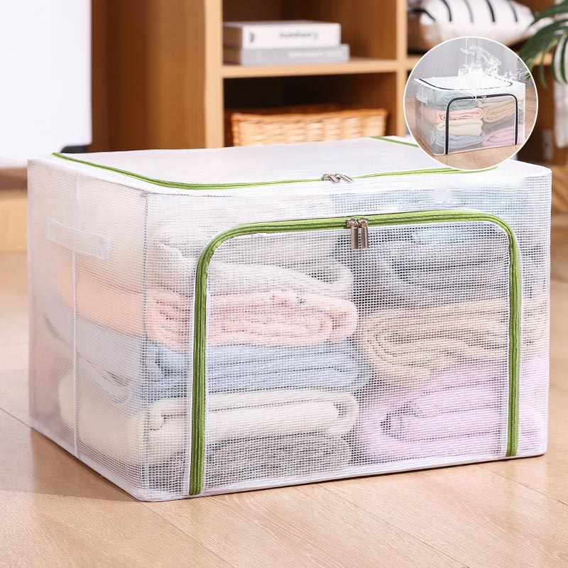 Rakuten - 収納ケース 衣装ケース 収納ボックス 布団収納袋 衣類 服 布団 袋 大容量 ダブルファスナー 防カビ 持ち運び 引越し 衣替え