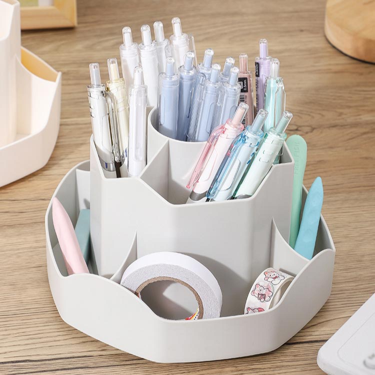 ペン立て ペン入れ ペンホルダー 大容量 ペン立て ペン立て ペンスタンド ペンケース 収納 文房具 事務用品 おしゃれ 鉛筆立て デスク収納 回転式 卓上 ペン収納 整理整頓 便利 小物入れ 回る 回転 360度 卓上 おしゃれ かわいい シンプル オフィス freepersonshop-10006559 フリーパーソンショップ サンプル画像3