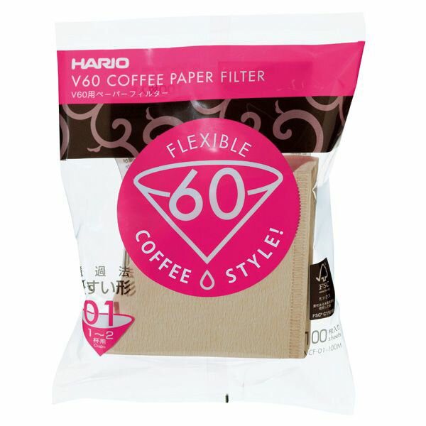 Rakuten - V60用ペーパーフィルター01M 1〜2杯用 100枚入