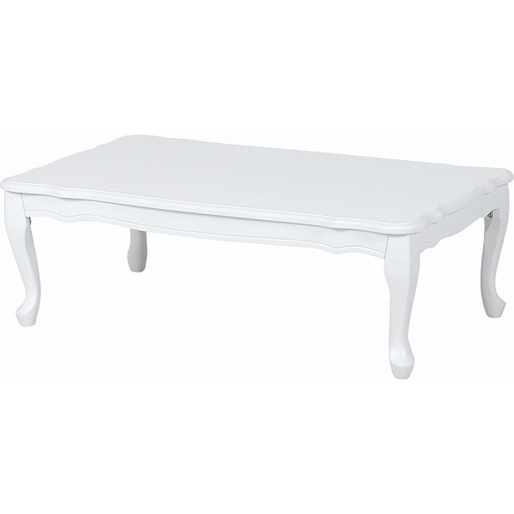 Wooden - 【FEMININE WOOD FURNITURE】折れ脚テーブル MT-7031WH ホワイト