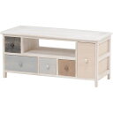 SHABBY WOOD FURNITURE テレビ台 MTV-8300AW アンティーク加工 ホワイト