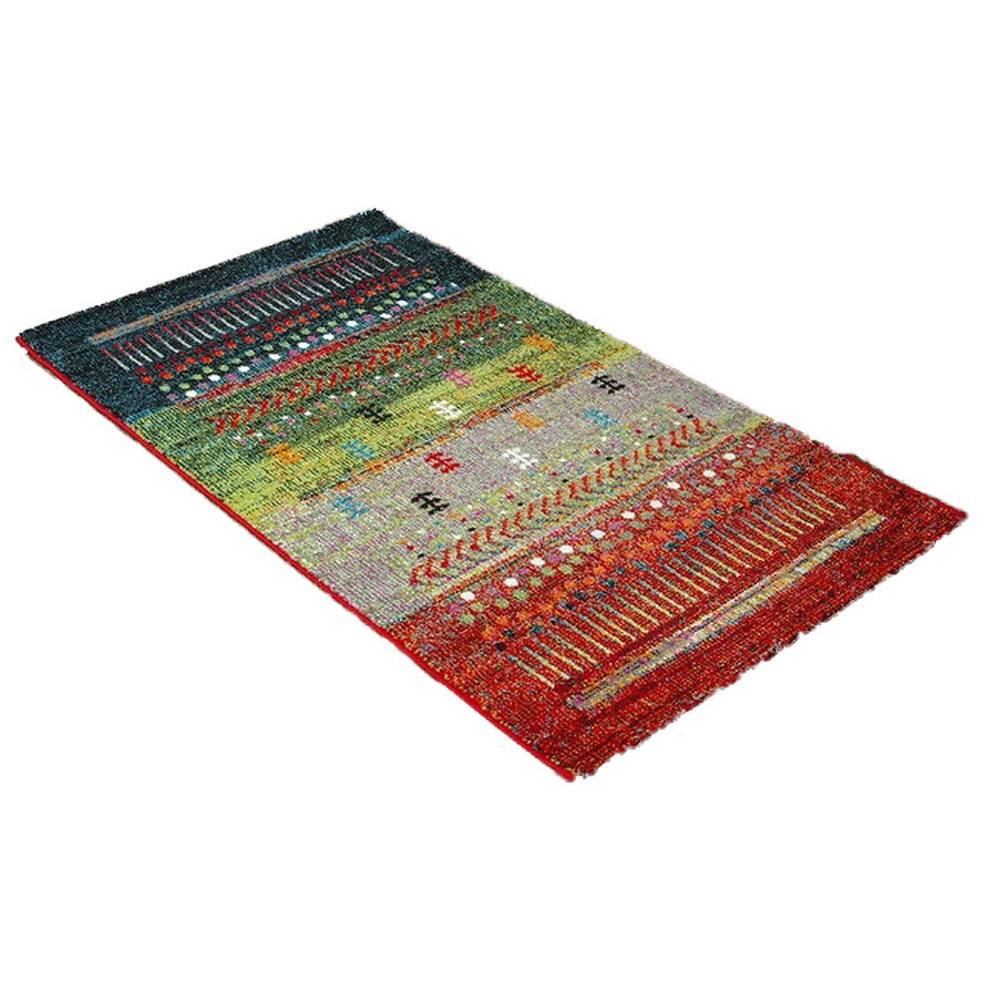 乐天商城 - トルコ製 ウィルトン織り カーペット マリア RUG 約80×140cm グリーン