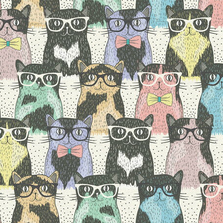 乐天商城 - 猫 インテリア小物 ファブリック アート 30cm × 30cm