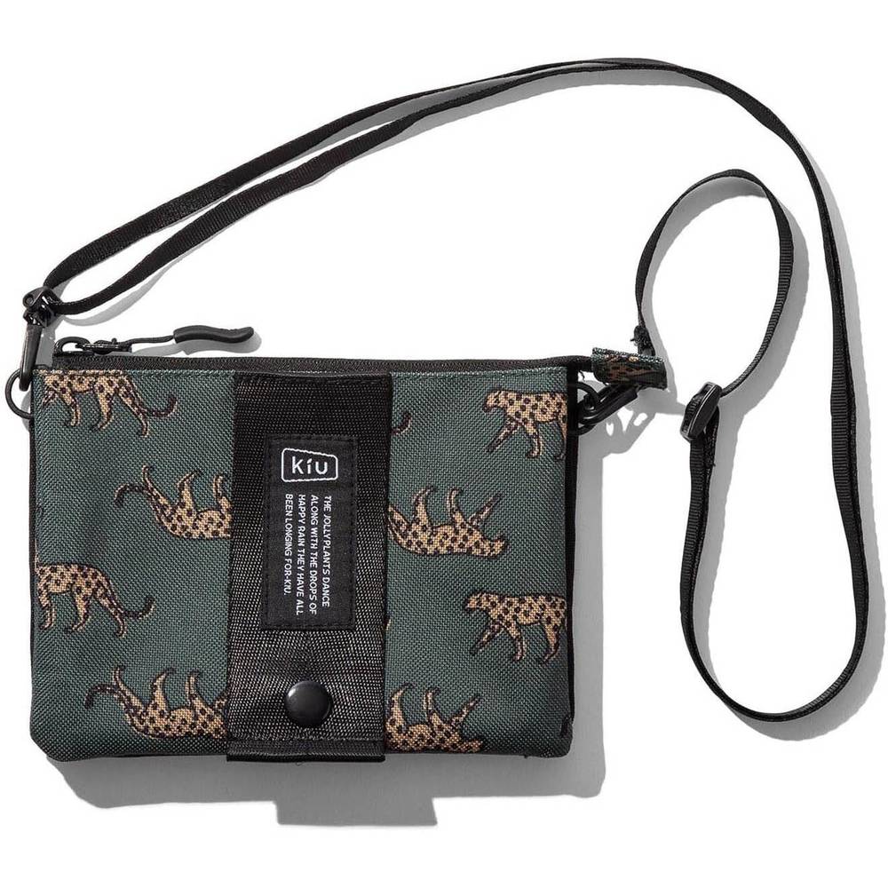 Kiu エチケットポーチ 小物入れ ショルダー 撥水 防水 （レオパード）のサムネイル