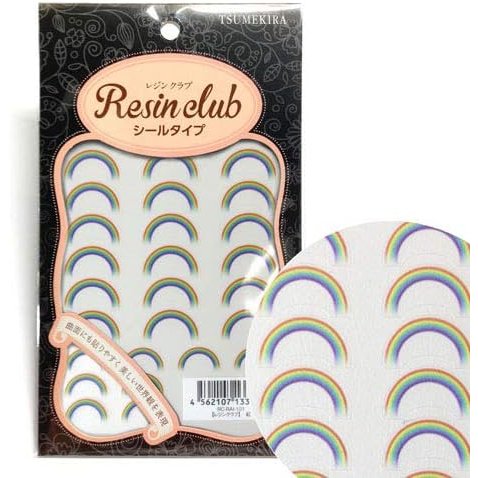 レジンクラブ レジンシール 虹 (両面印刷) RC-RAI-101