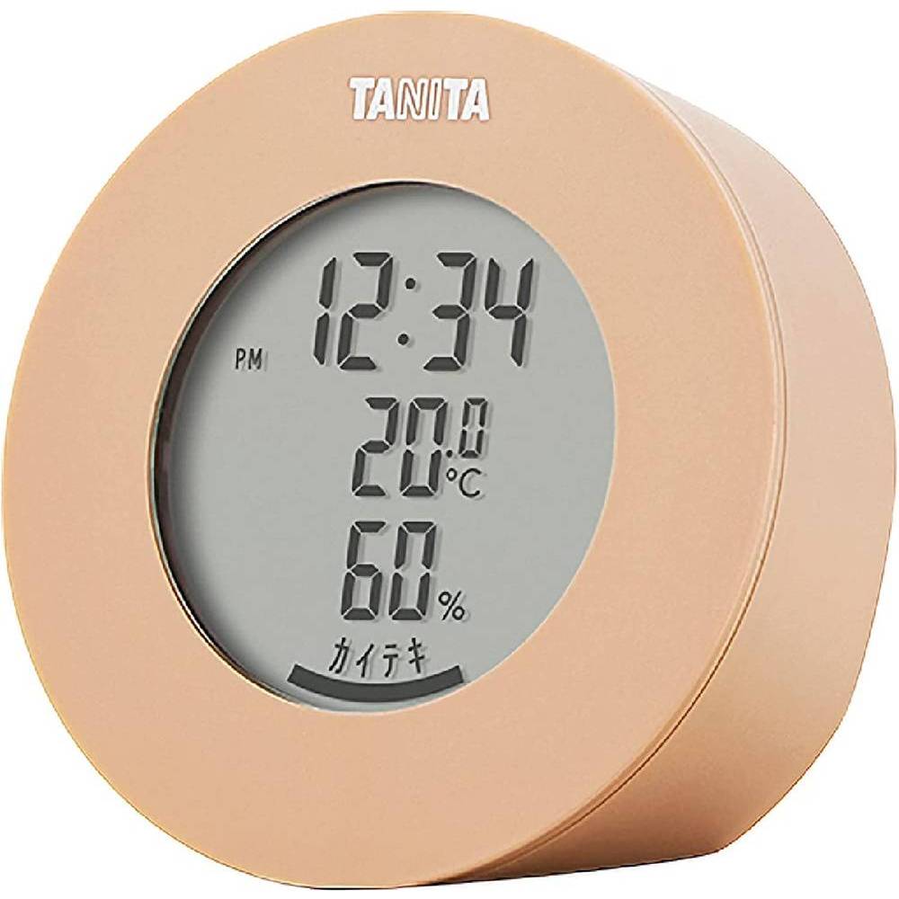 タニタ(TANITA) 温湿度計 デジタル温湿度計 TT-585-BR (ライトブラウン)