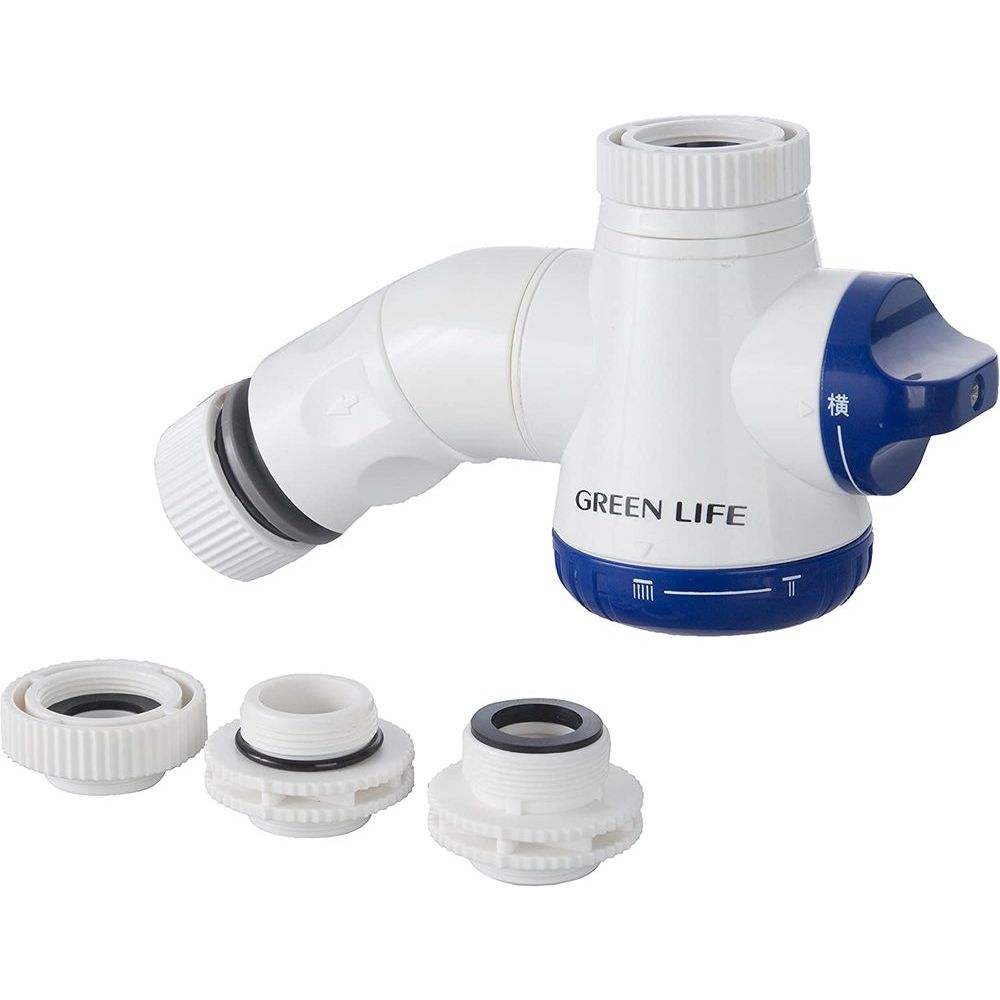 グリーンライフ GREEN LIFE シャワー付 蛇口コネクター 混合水洗用 二又タイプ SJC-03 1