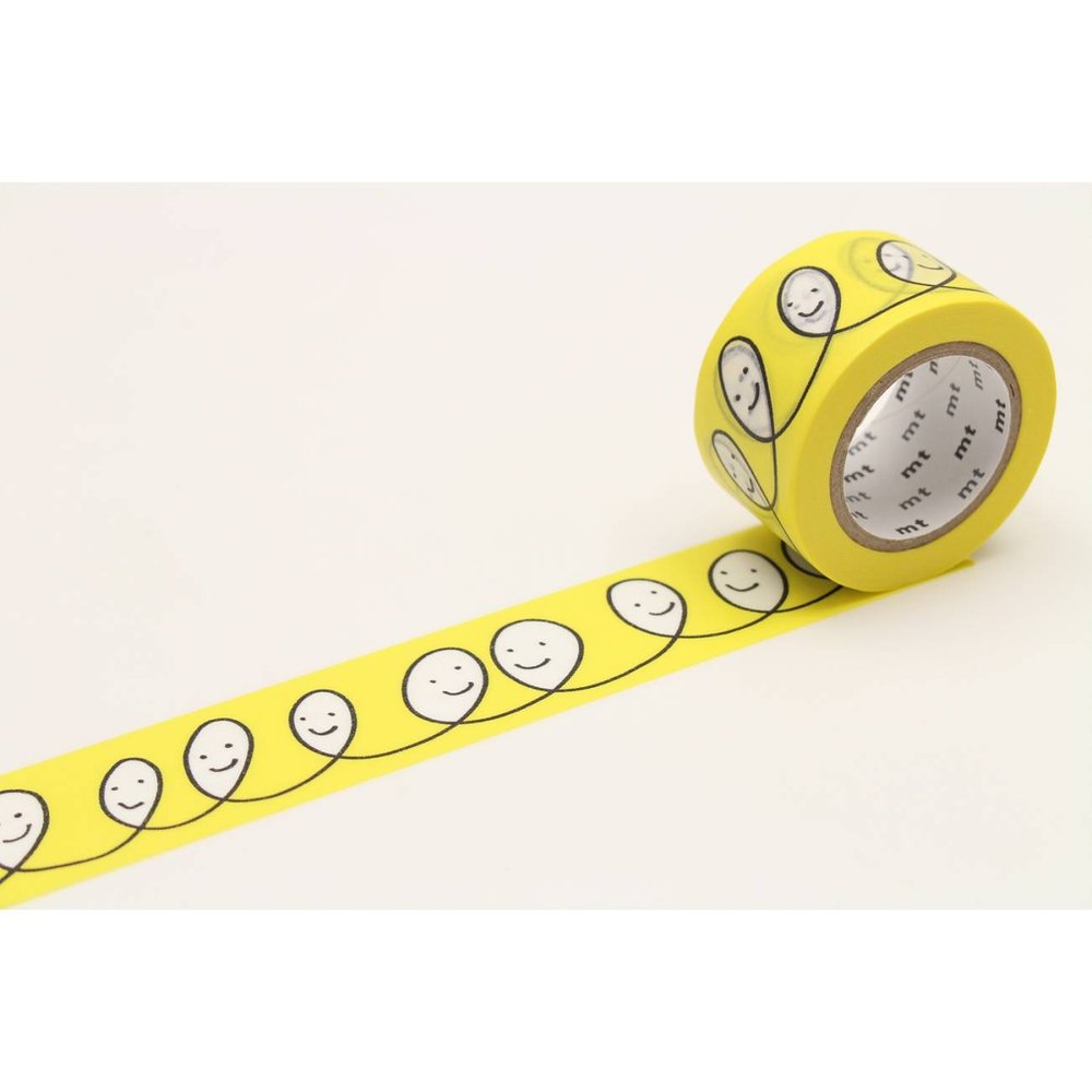 Rakuten - カモ井加工紙 マスキングテープ mt×mina smile・yellow MTMINA09 幅27mm×10m巻き
