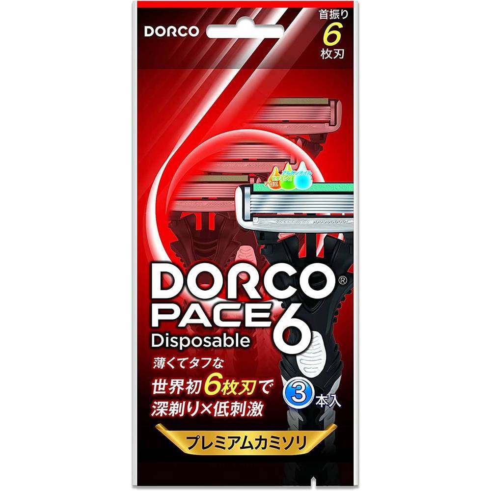 DORCO ドルコ PACE6 使い捨てカミソリ 6枚刃 3本入 1