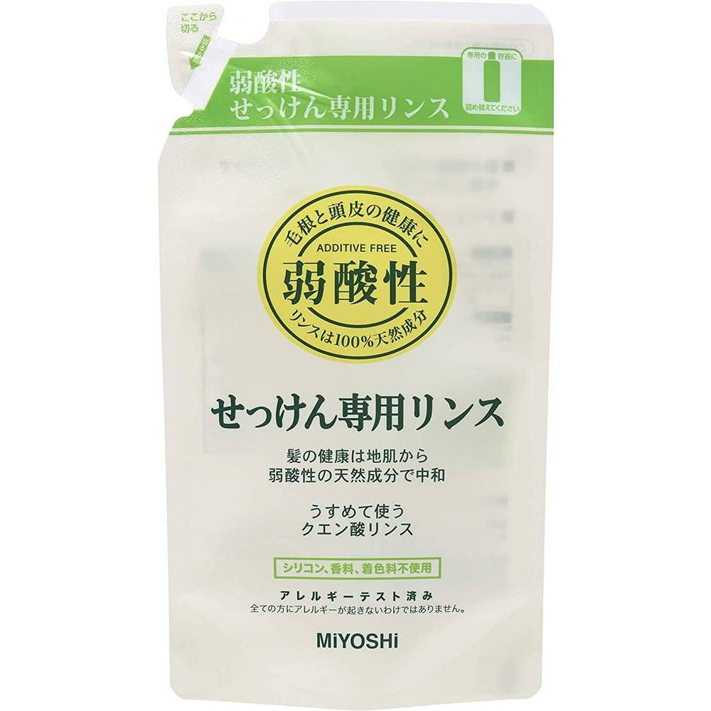 乐天商城 - 無添加せっけん 専用リンス 詰替用 300ml