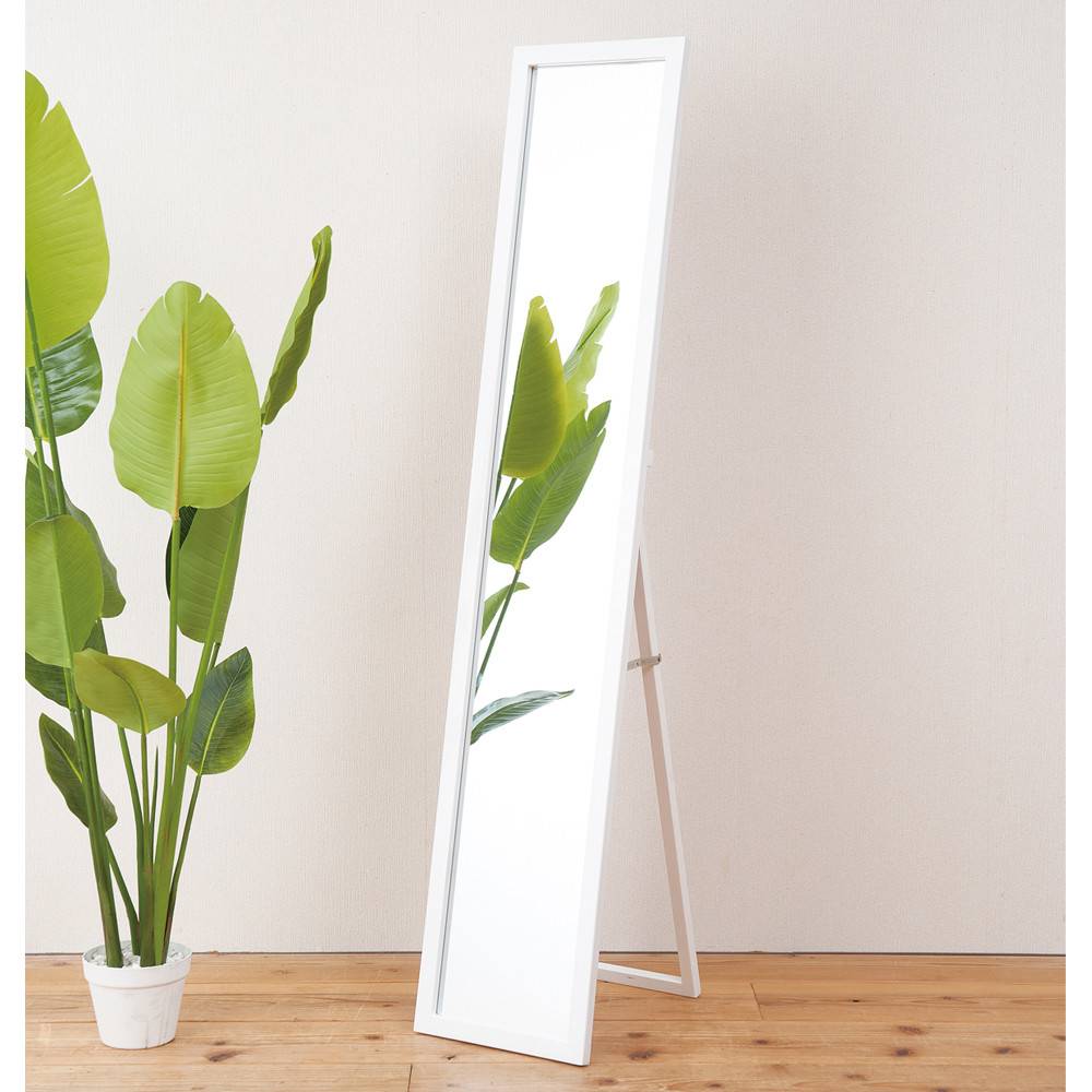 ルックスタンドミラー WH(ホワイト)