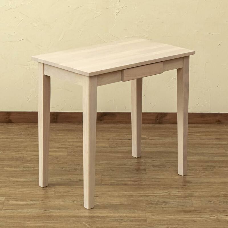 木製テーブル75x45 ホワイトウォッシュ