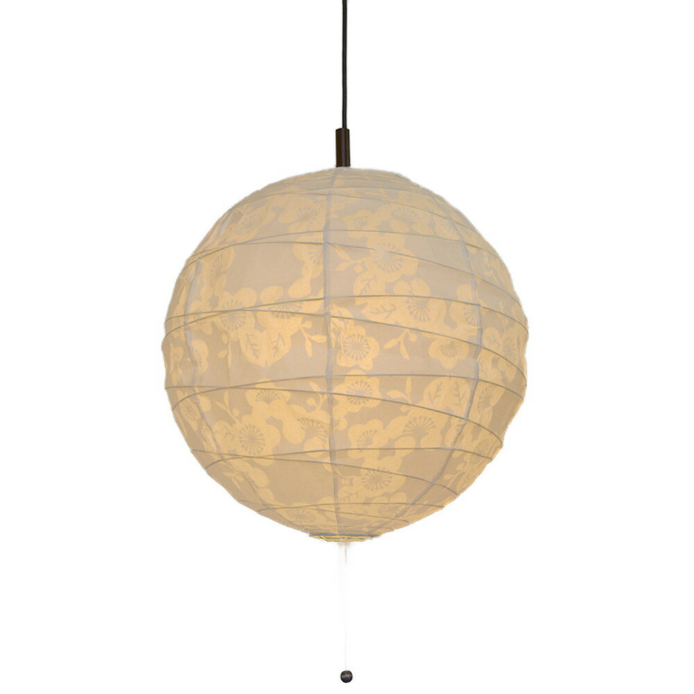 日本製 和紙照明 2灯ペンダントライト PN-45 cross 電球別売 透かし梅