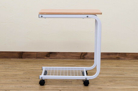 キャスター付きサイドテーブル ビーチ BE 50cm幅 [3]