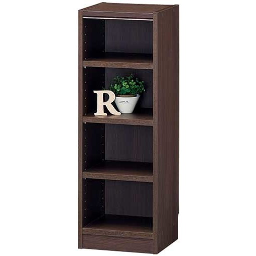 乐天商城 - タナリオ 本棚 木製 ラック シェルフ 高さ90cmタイプ 幅31cm ダークブラウン