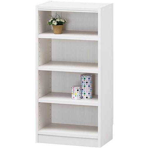 Rakuten - 木製 マルチ オープンラック タナリオ 可動棚 幅44cm×奥行き29cm×高さ90cm ホワイト
