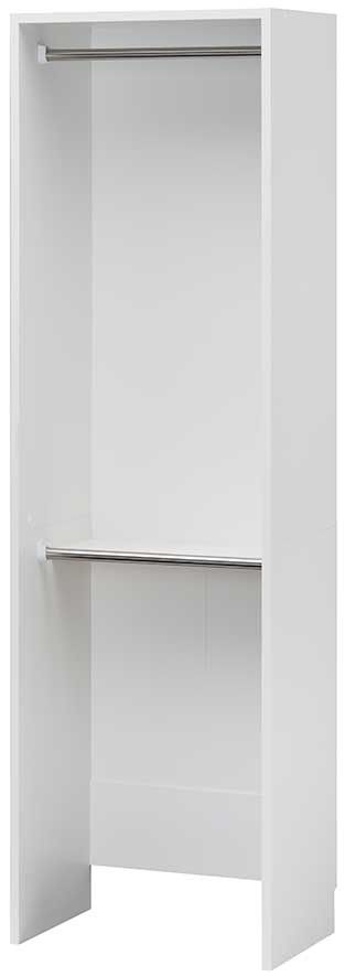 ポルターレクローク オープンクローゼット 幅60cm ハンガー2段タイプ ホワイト 白