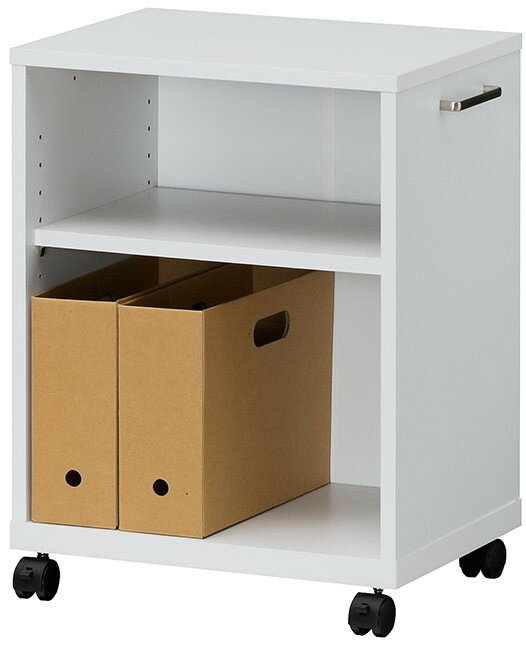 デスクワゴン ホームオフィス 収納 キャスター付き ホワイト