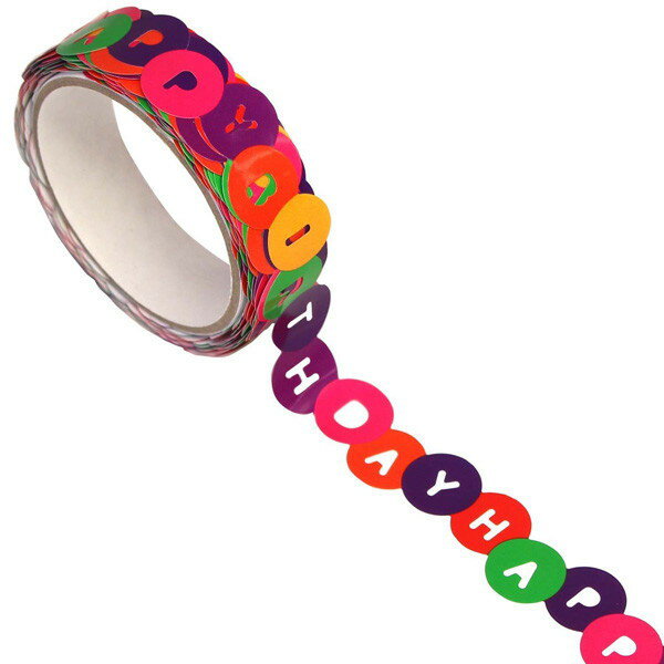 katakatatapeハッピーバースデー(カタカタテープ) 手帳 アルバム マスキングテープ