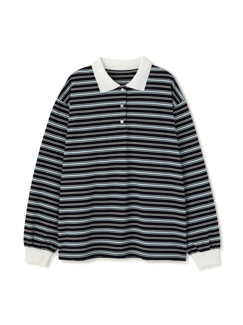 【SALE／50%OFF】マルチボーダーラガーポロシャツ FREE'S MART フリーズ マート トップス カットソー・Tシャツ ネイビー グレー【RBA_E】[Rakuten Fashion] freesmart-10008037 FREE’S MART サンプル画像3