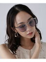 カラーフレームサングラス FREE'S MART フリーズ マート ファッション雑貨 その他のファッション雑貨 ブラック ブルー[Rakuten Fashion...