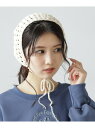 【SALE/20%OFF】編みバブーシュカ FREE'S MART フリーズ マート ファッション雑貨 その他のファッション雑貨 ホワイト【RBA_E】[Rak...