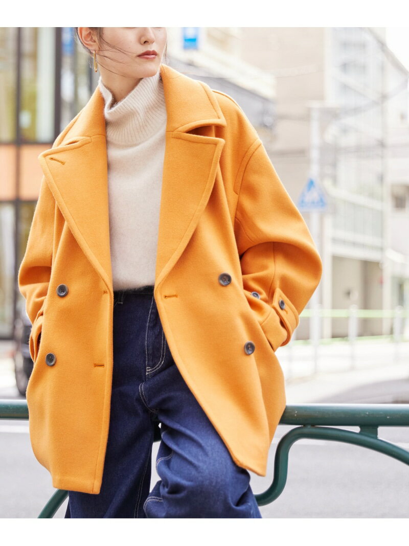 【SALE／40%OFF】2WayメルトンPコート FREE'S MART フリーズ マート ジャケット・アウター その他のジャケット・アウター ブラック オレンジ ベージュ【RBA_E】【送料無料】[Rakuten Fashion]のサムネイル