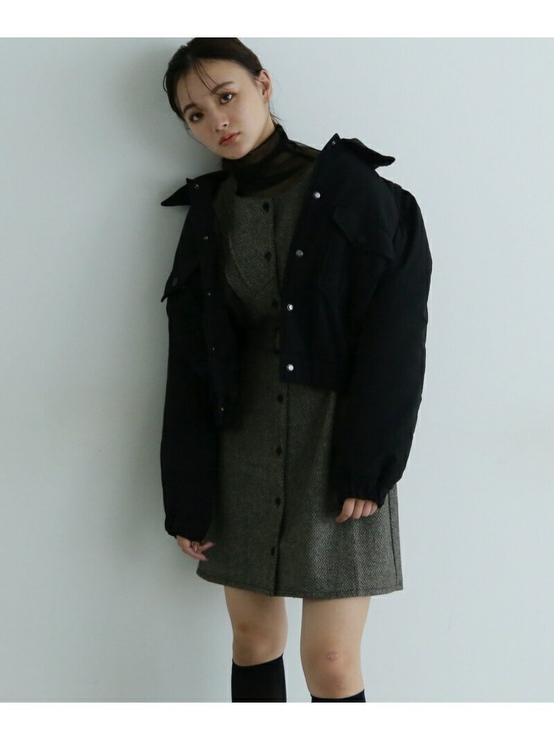 【SALE／50%OFF】パテッドブルゾン FREE'S MART フリーズ マート ジャケット・アウター ブルゾン・ジャンパー ブラック ホワイト【RBA_E】【送料無料】[Rakuten Fashion]