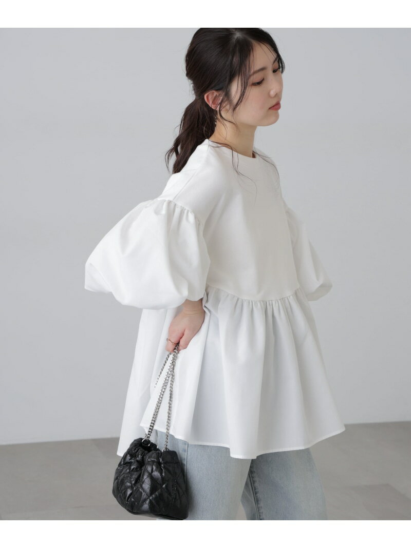 【SALE／60%OFF】[MFM]ギャザーコンビチュニックブラウス FREE'S MART フリーズ マート トップス シャ..