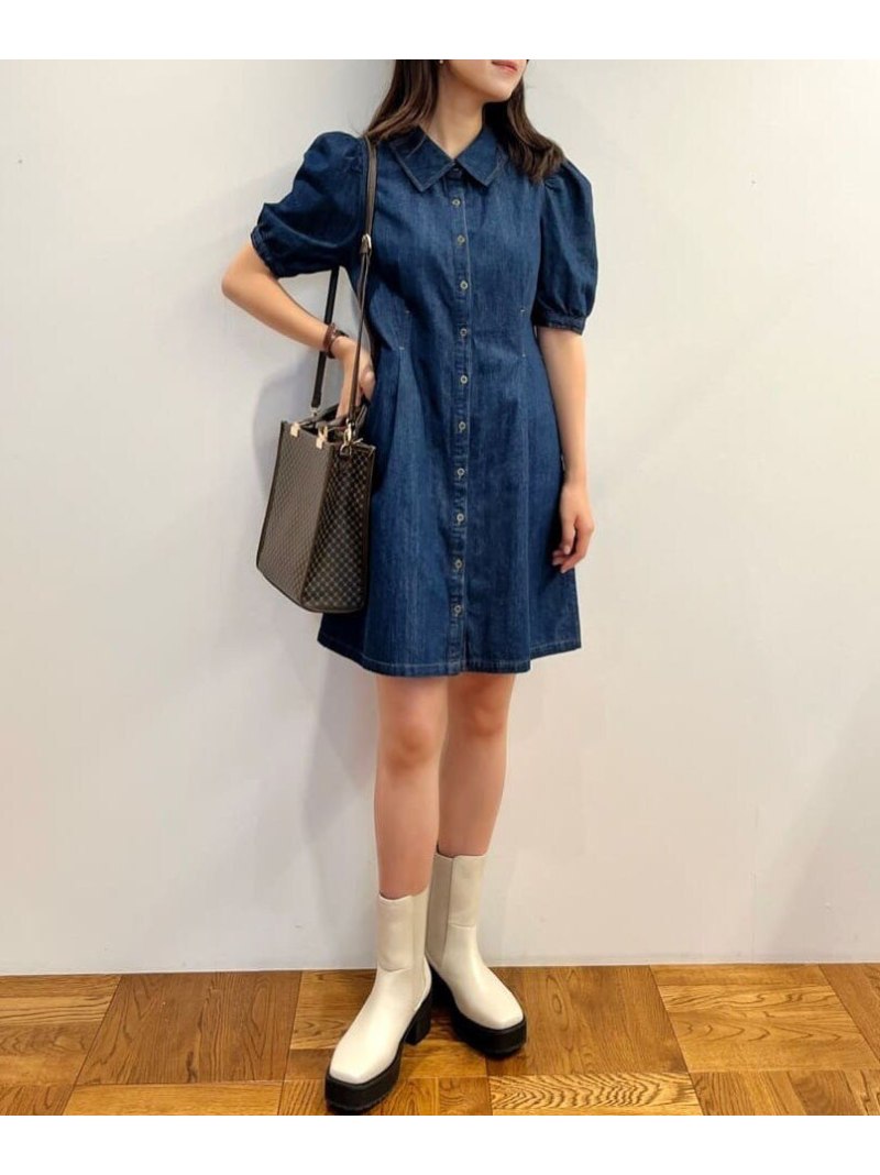 【SALE／20%OFF】デニムシャツミニワンピース FREE'S MART フリーズ マート ワンピース・ドレス その他のワンピース・ドレス ブルー【RBA_E】【送料無料】[Rakuten Fashion]のサムネイル